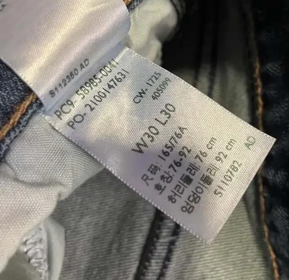 Levi Strauss Signature Men's Relaxed Straight Jeans W30 L30 Dark Wash - Picture 5 of 6